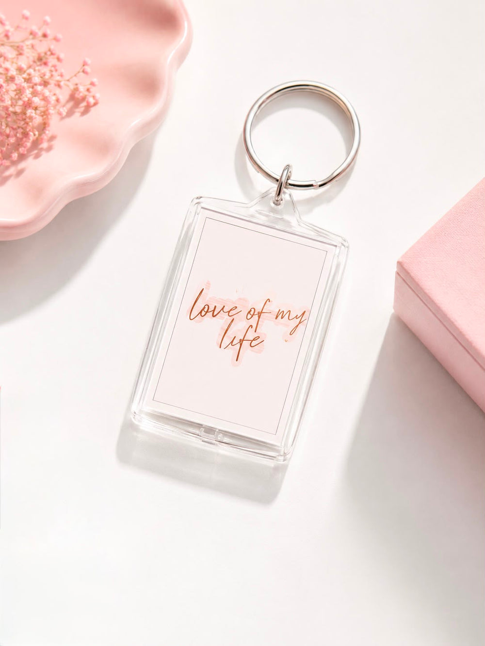 Personalized Rectangle Photo Acrylic Keychain