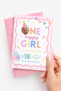 One Happy Girl Birthday Digital Invite
