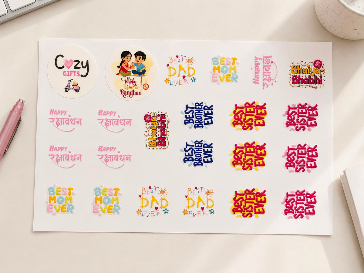 A4 UV DTF Sticker Sheet