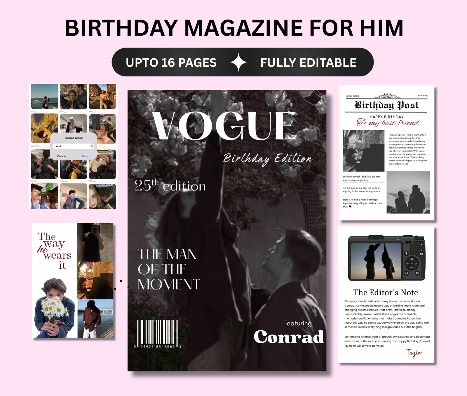 Birthday Magazine for Him