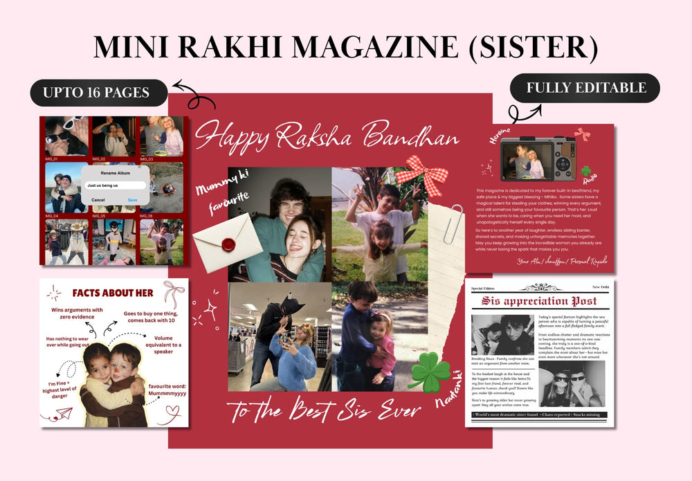 Mini Rakhi Magazine for Sister